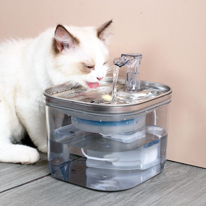 Furmiro AquaFlow Stainless-Steel Pet Water Fountain