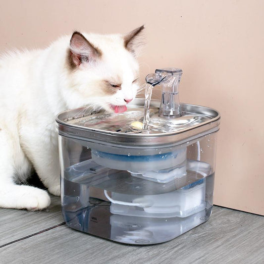 Furmiro AquaFlow Stainless-Steel Pet Water Fountain