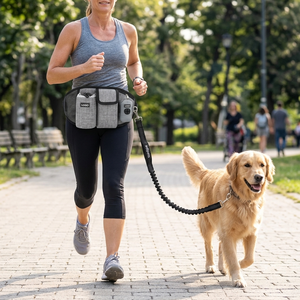 Hands-Free Running Dog Training Leash
