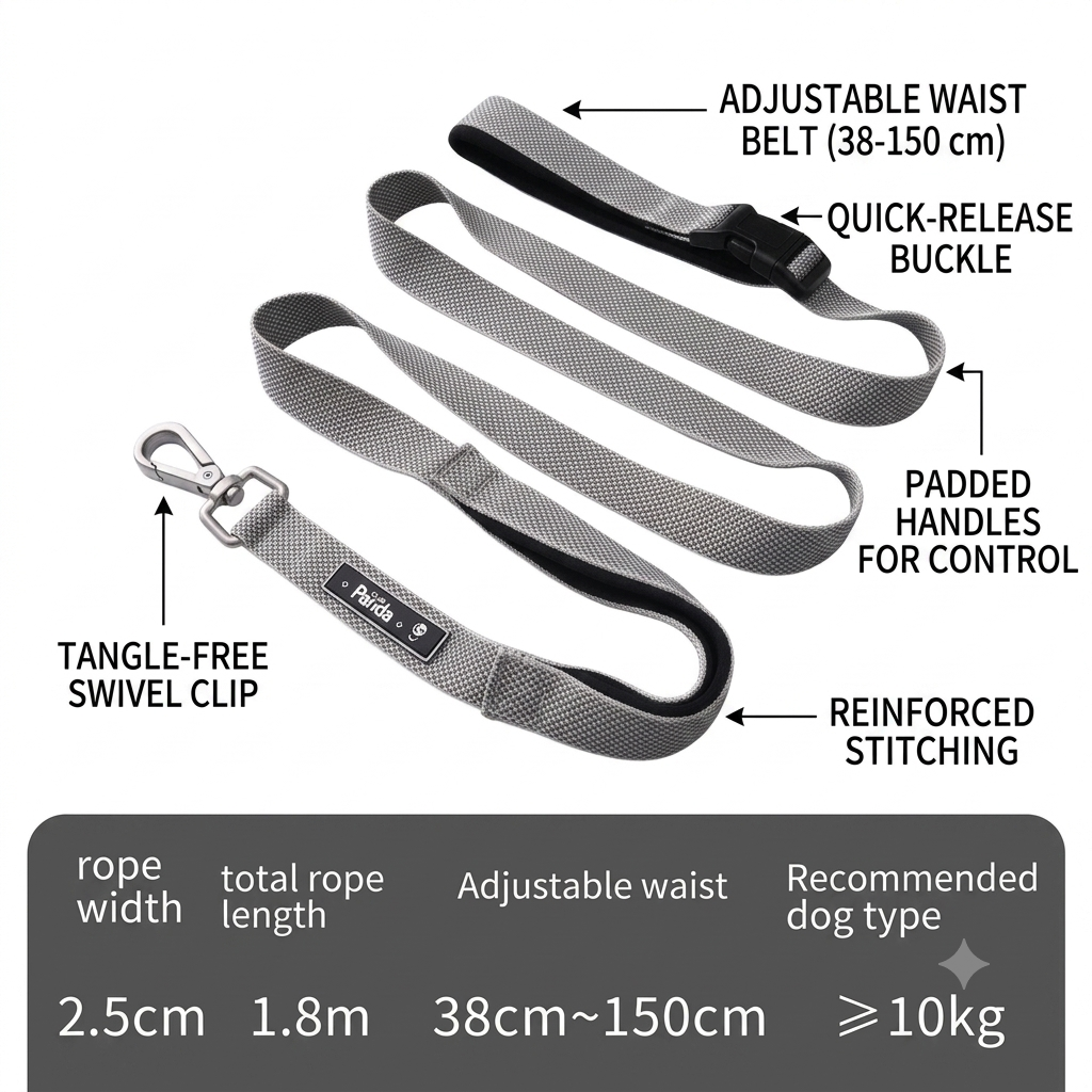 Hands-Free Running Dog Leash