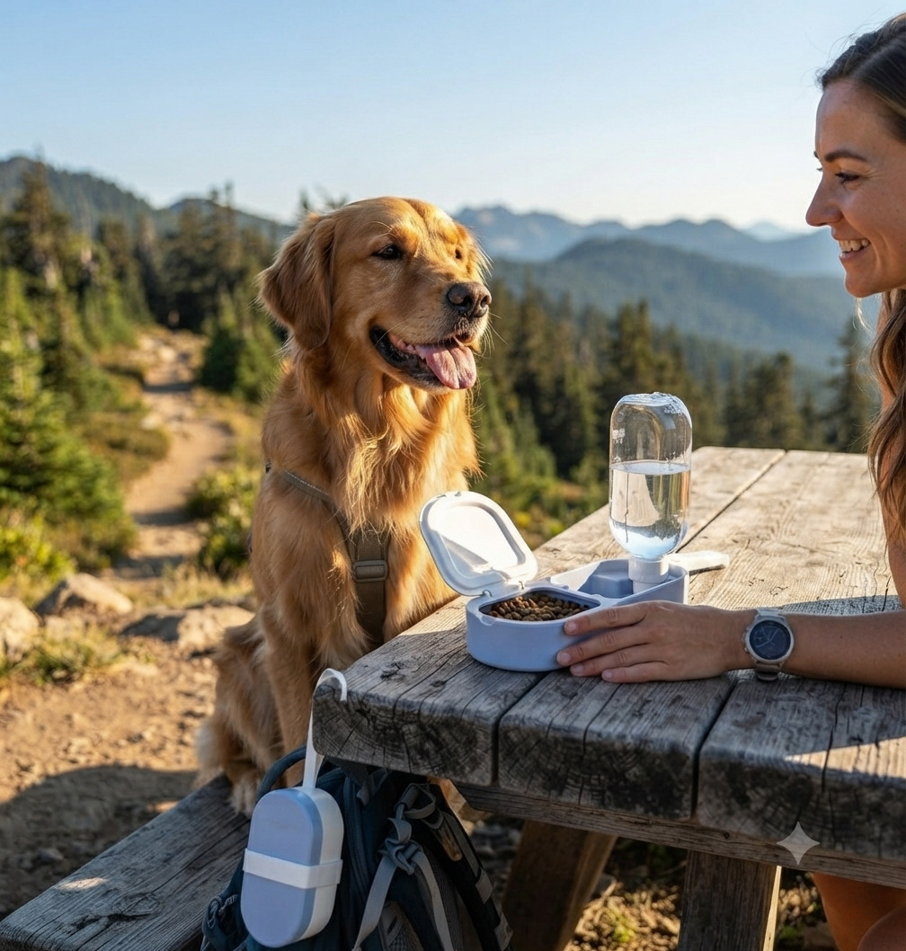 Portable Collapsible Travel Water Bowl
