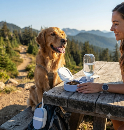 Portable Collapsible Travel Water Bowl